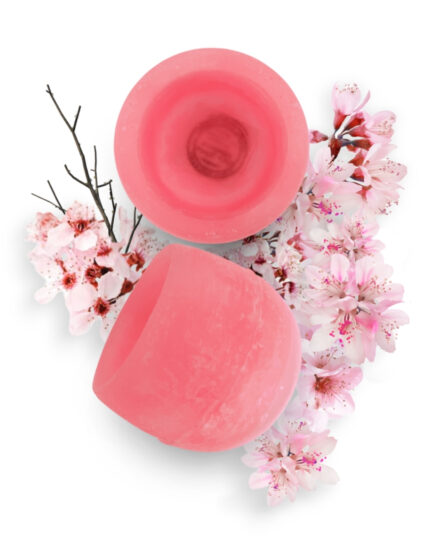 Vela aromática artesanal sin llama – Flor de Cerezo natural | Candiles Mallorca