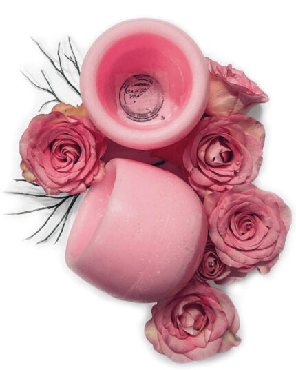 Vela aromática artesanal sin llama – Rosas románticas | Candiles Mallorca