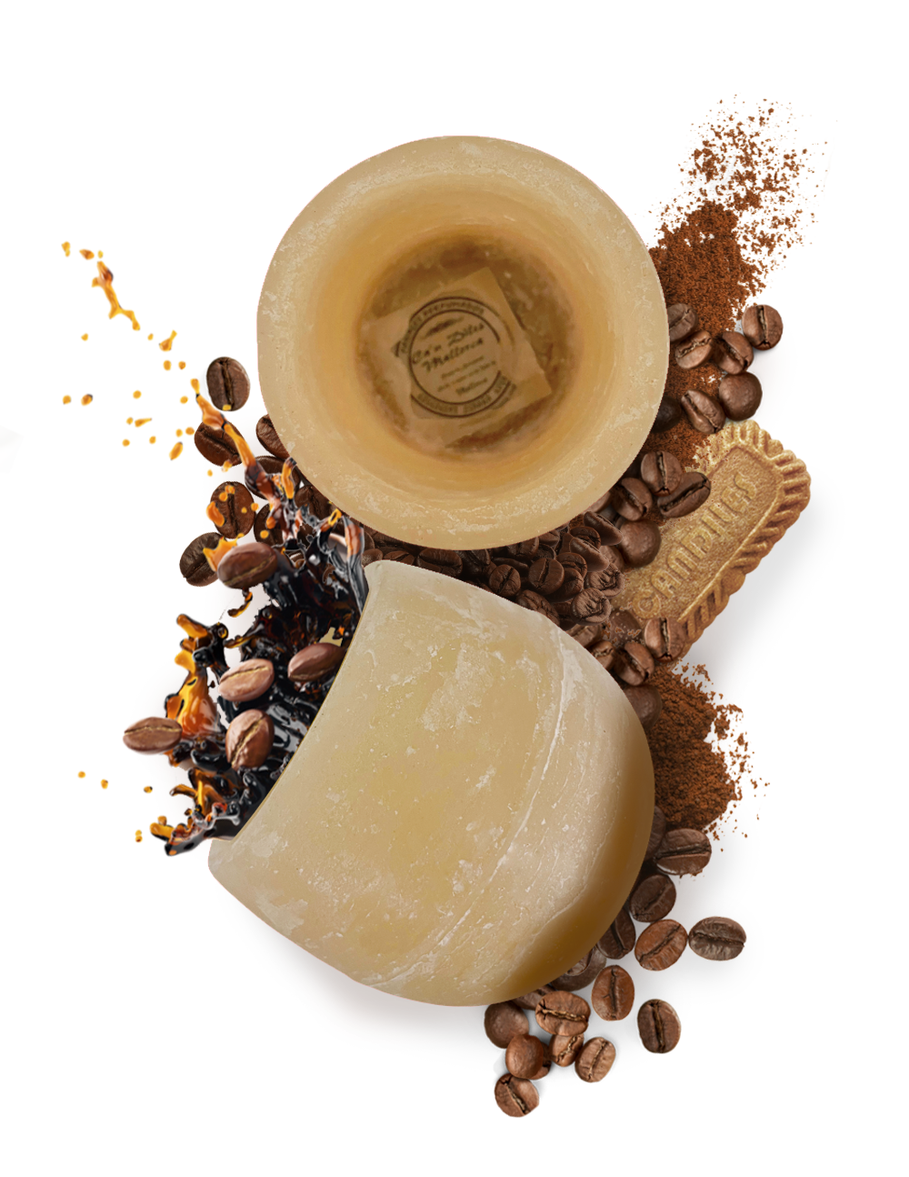 Candiles_Duftwachs_Cappuccino Vela aromática artesanal sin llama – Cappuccino - Imagen 1
