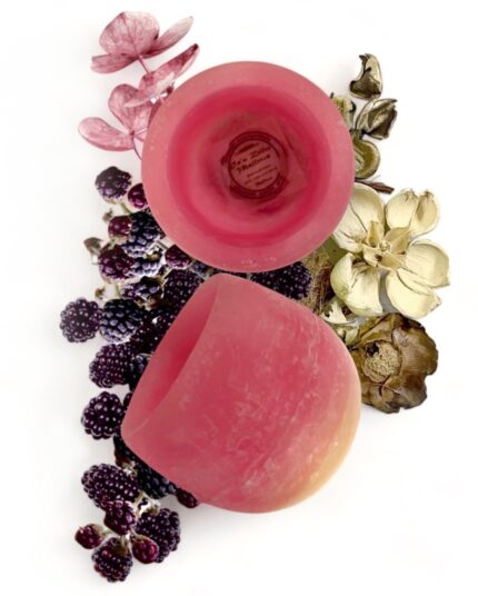 Vela aromática artesanal sin llama – Moras con Vainilla